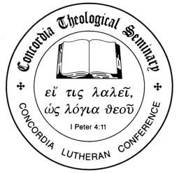 Concordia Theological Seminary Seal